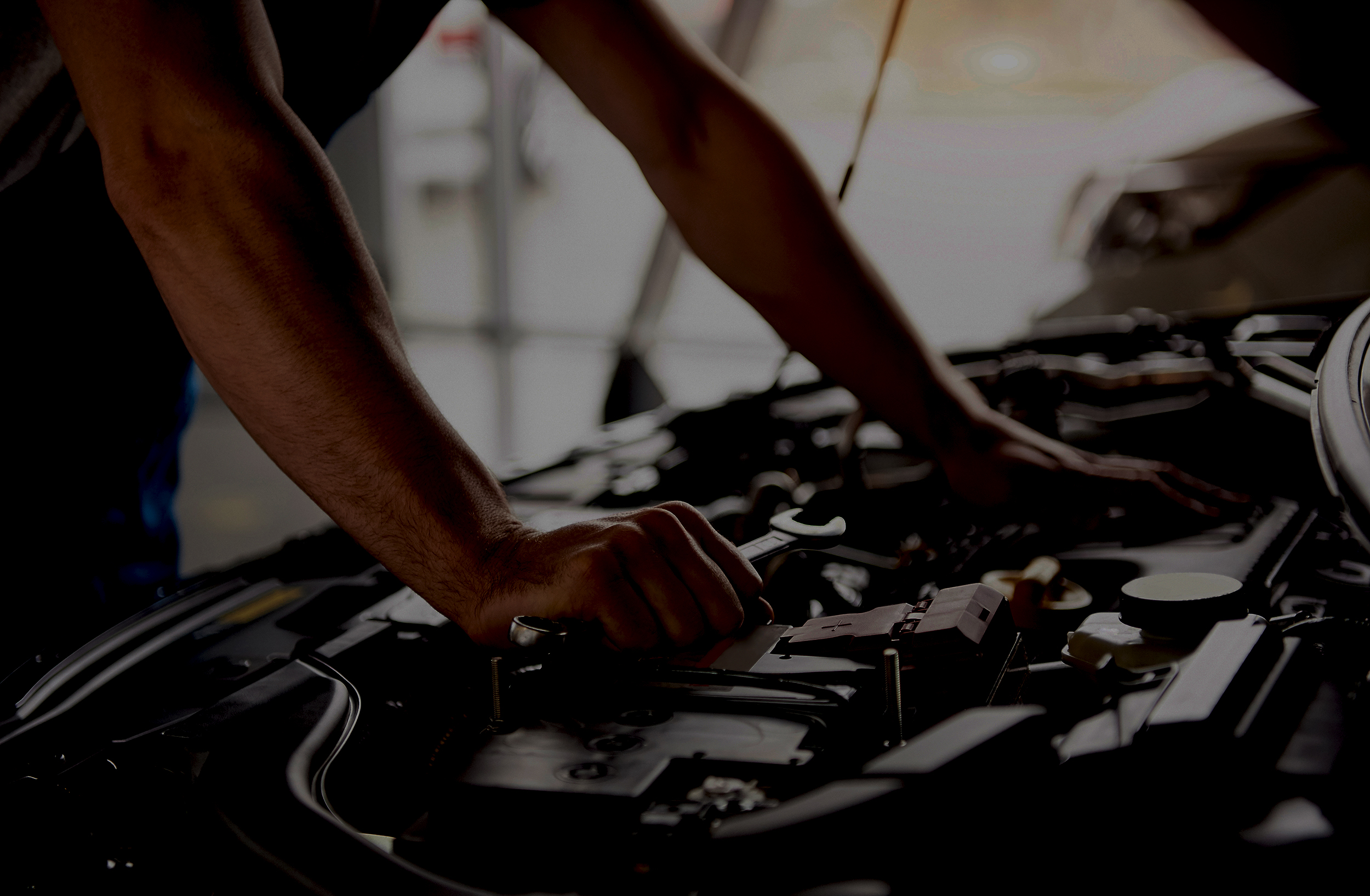 repairing a car